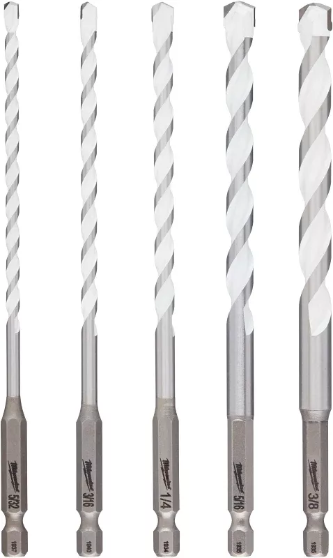 Milwaukee SHOCKWAVE Impact Duty 48-20-8898 Drill Bit Set, Multi-Material, 5-Piece, Carbide