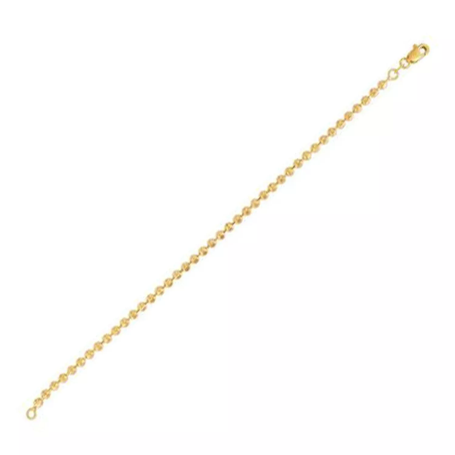 Moon Cut Bead Chain in 14k Yellow Gold (3.00 mm)
