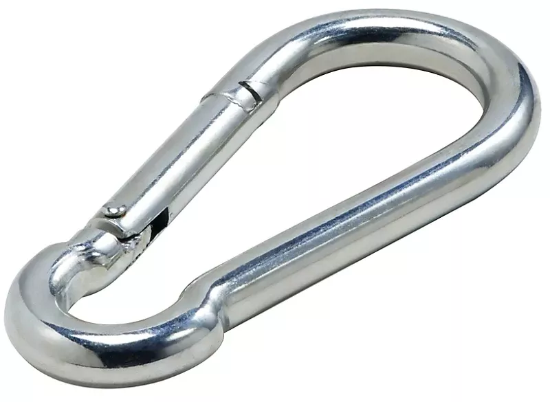 National Hardware 3112BC Series N830-308 Interlocking Spring Snap, 738 lb Working Load, Steel, Zinc-Plated