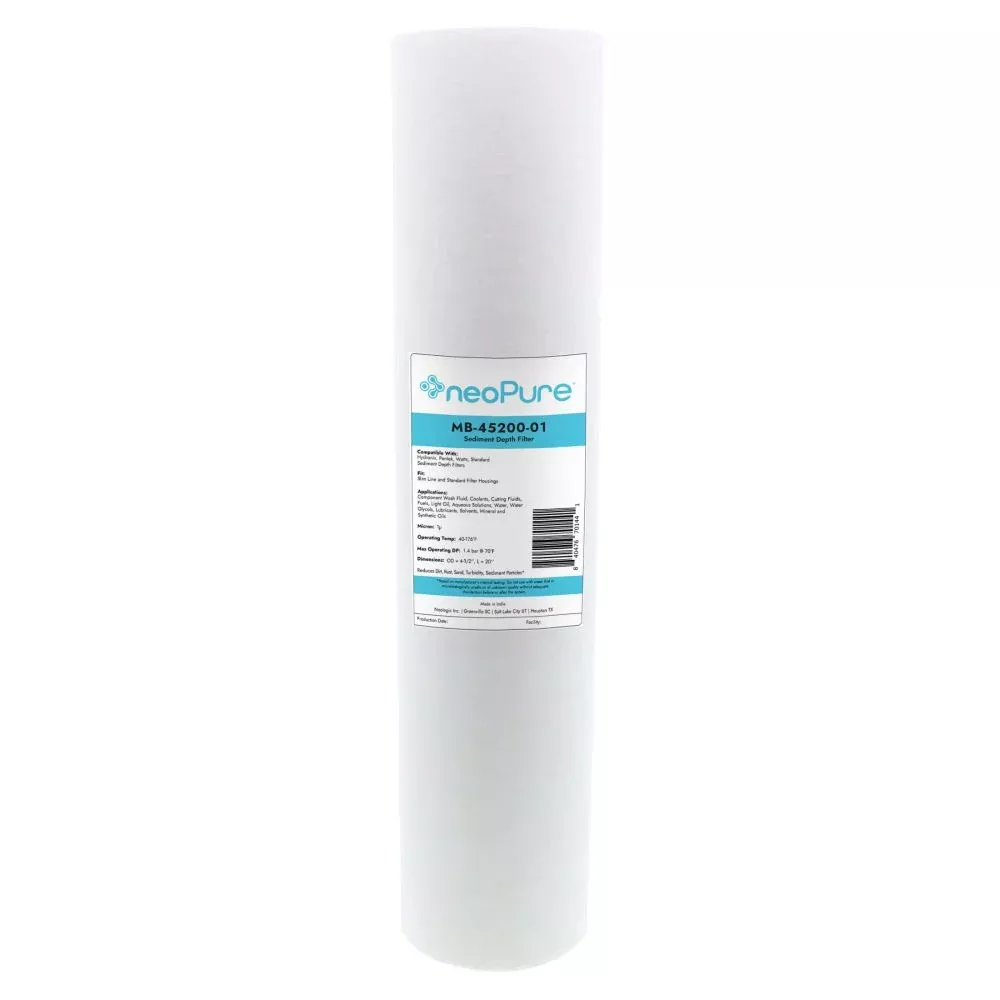 Neo-Pure 20" BB Graded Density Polypropylene Sediment Filter 25/1 mic