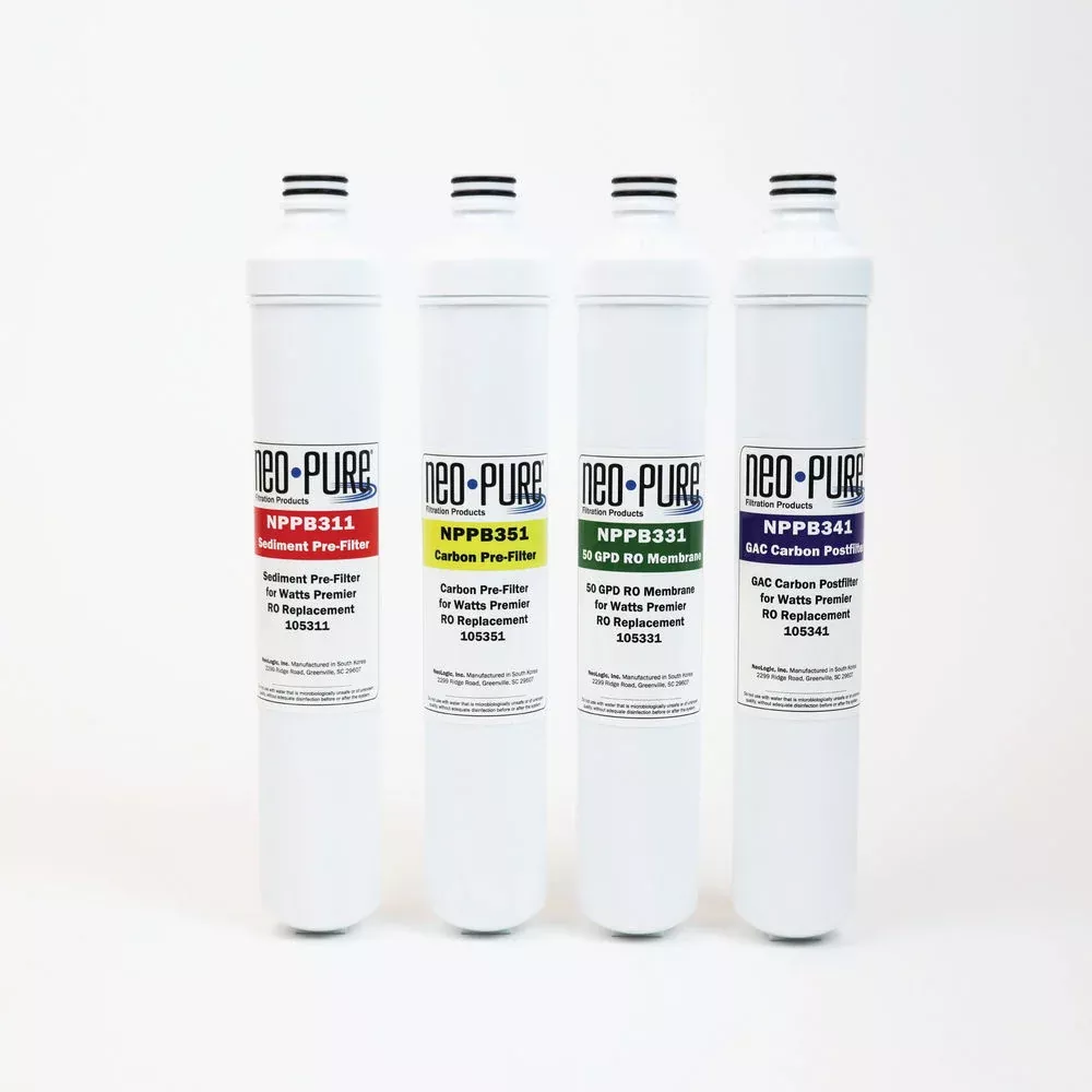 Neo-Pure 4 Pack Replacement Filter Kit For Watts Premier 531152