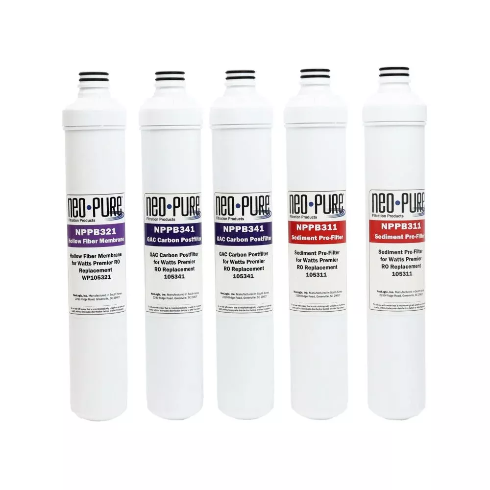 Neo-Pure Annual Filter Replacement Kit for Watts Premier RO
