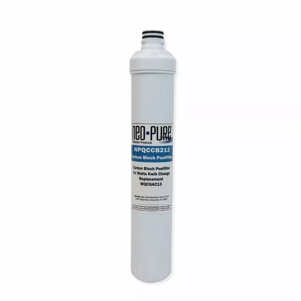 Neo-Pure Kwik Change 13" GAC Carbon Post Filter Replacement For Watts WQCGAC13