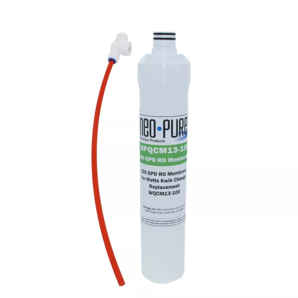 Neo-Pure Kwik Change 13" RO Membrane Filter 100 GPD Replacement For Watts WQCM13-100