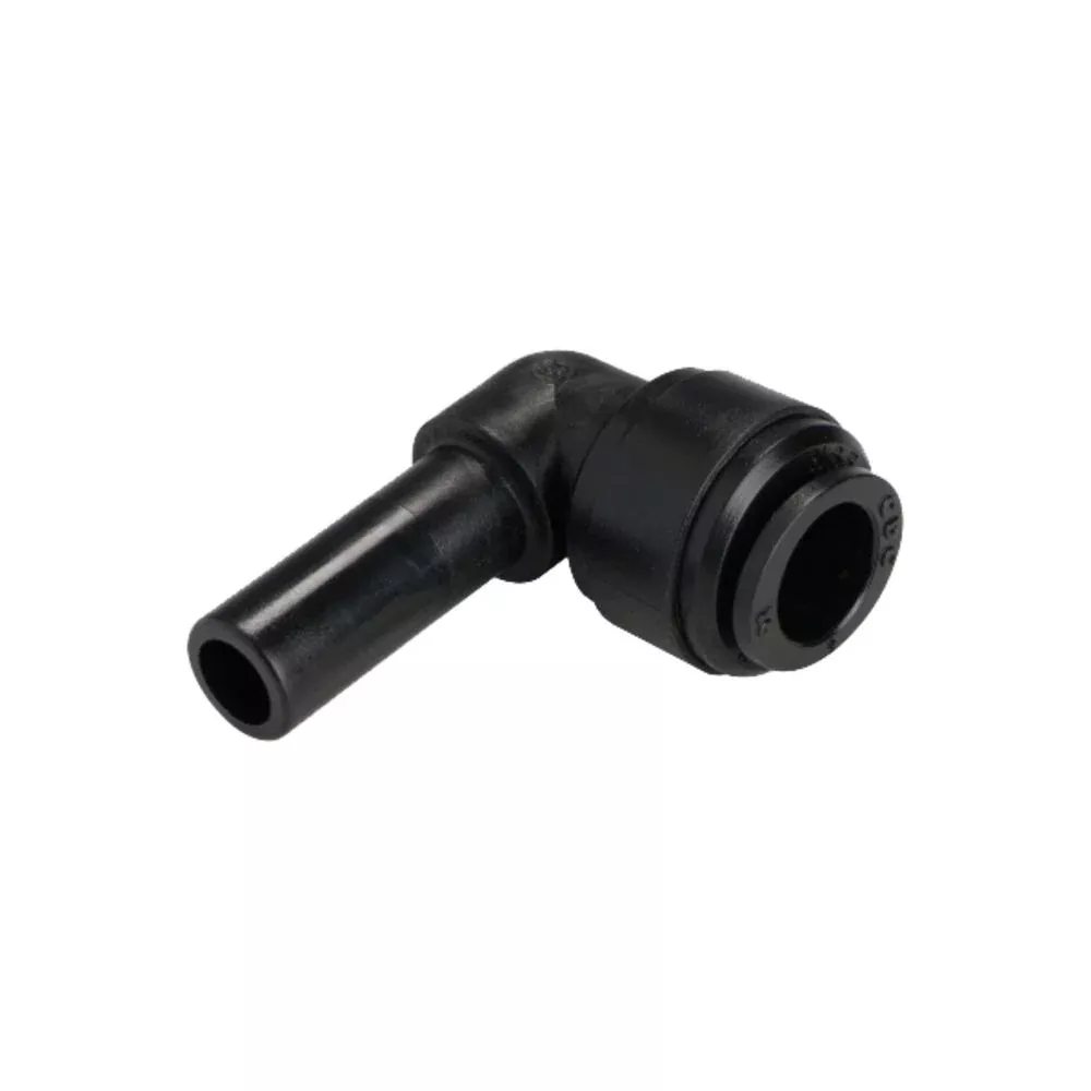 neoFit - Acetal Black Stem Elbow 8mm(5/16")OD x 1/4"stem