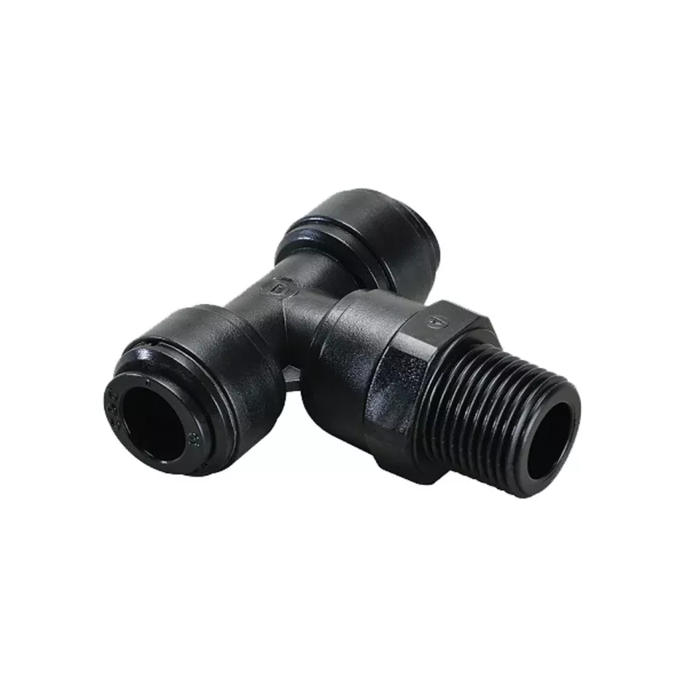 NeoFit - Acetal Black Swivel Tee 12mm x 3/8" BSPP