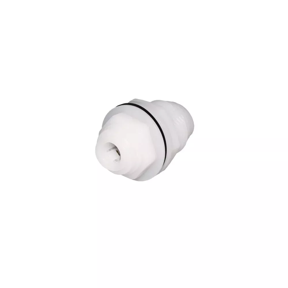 NeoFit - Acetal True White Bulkhead Connector 6mm tube