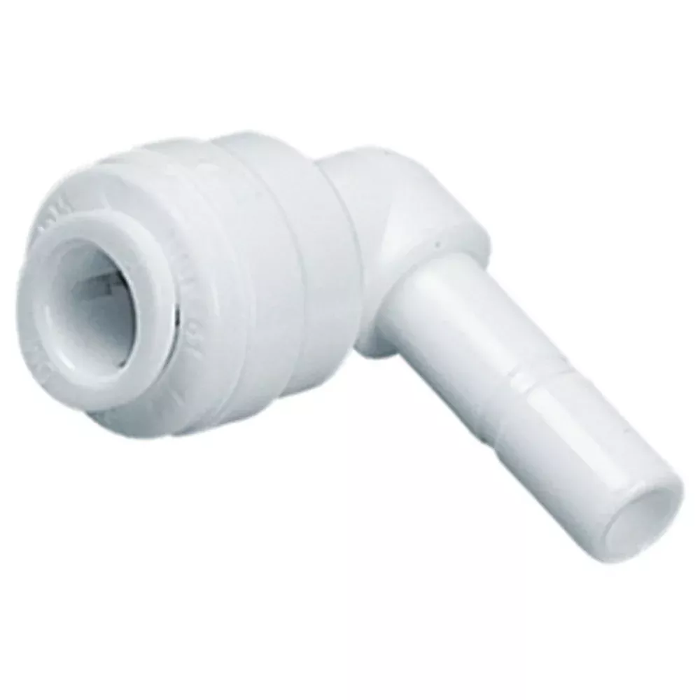 neoFit - Acetal White Stem Elbow 8mm(5/16")OD x 1/4"stem