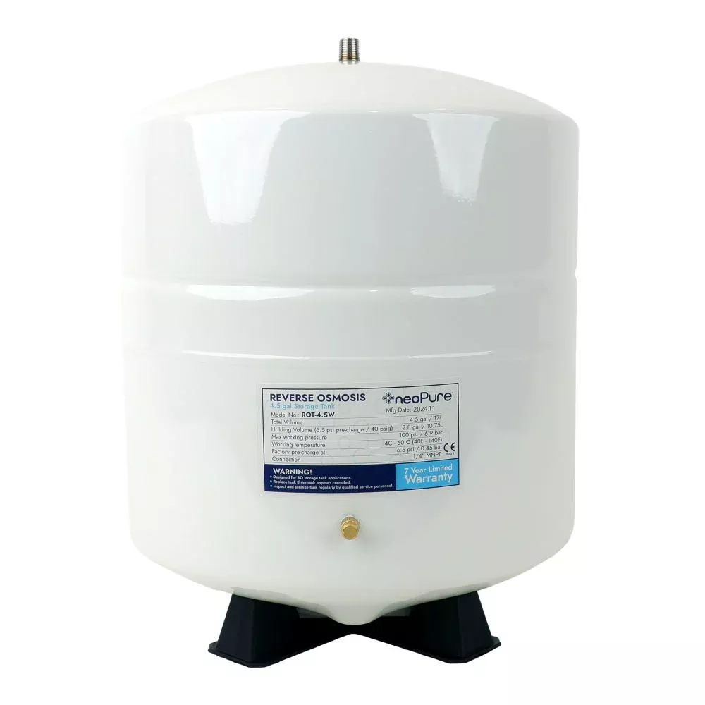 NeoPure Reverse Osmosis Storage Tank 4.5 Gallon OPEN BOX - White