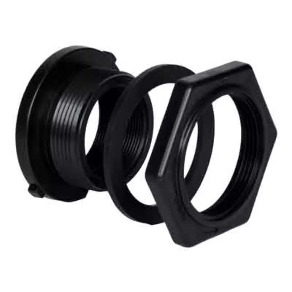 Norwesco 3" Double Threaded Polypropylene Bulkhead Fitting