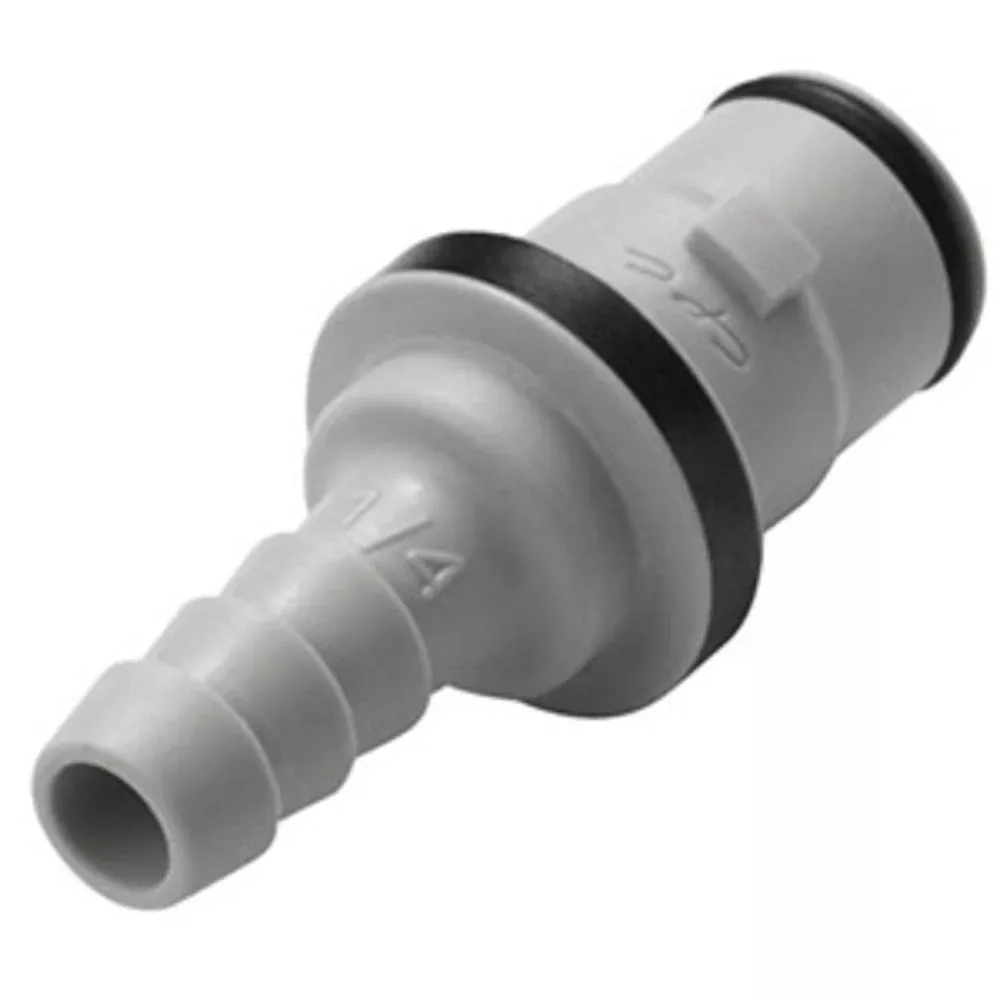NS2D2204 Valved In-Line Hose Barb Coupling Insert 1/4 ID Barb