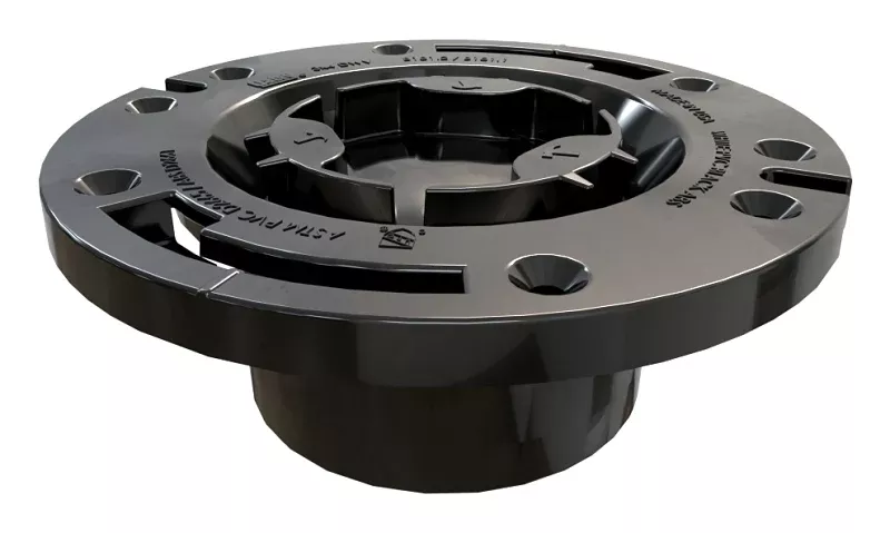 Oatey 43556 Closet Flange, 3, 4 in Connection, ABS, Black