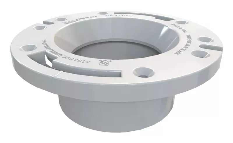 Oatey 43587 Closet Flange, 4 in Connection, PVC, White
