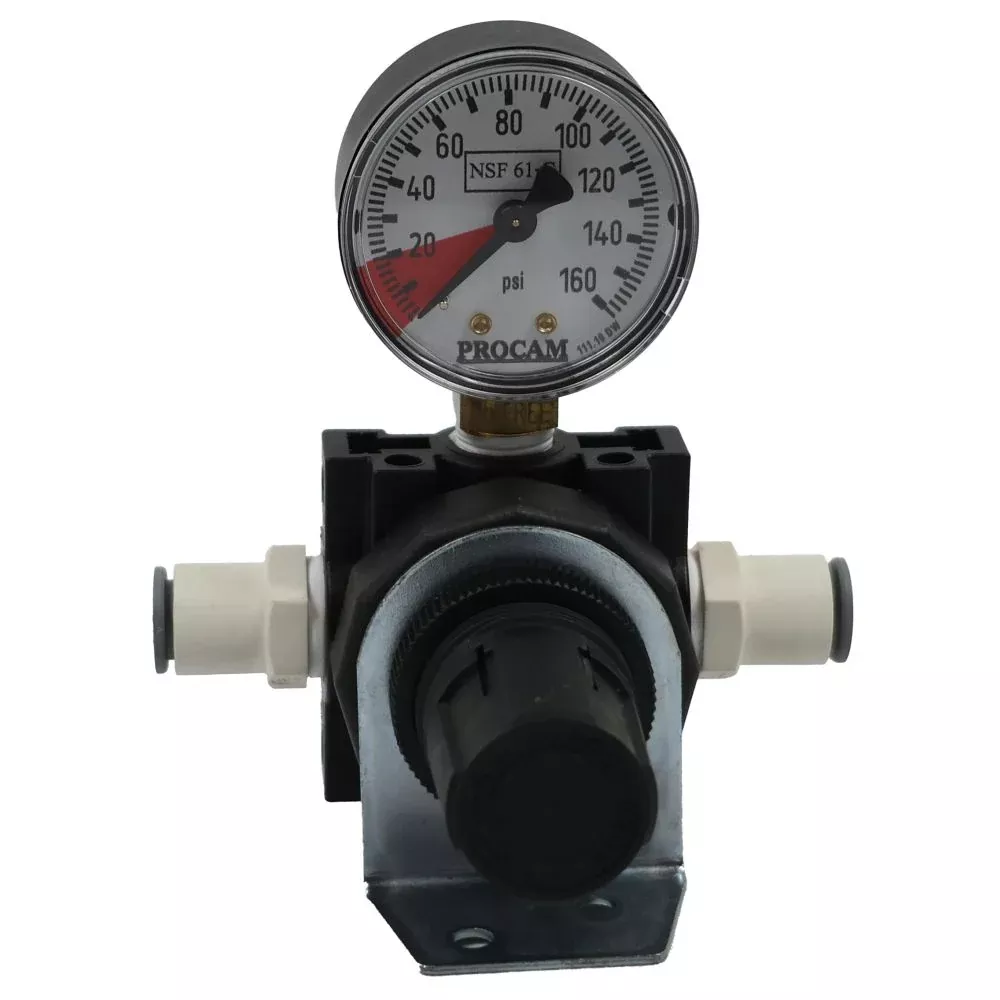 Optipure PRV - Pressure Reducing Valve Assembly w/PG & Brkt