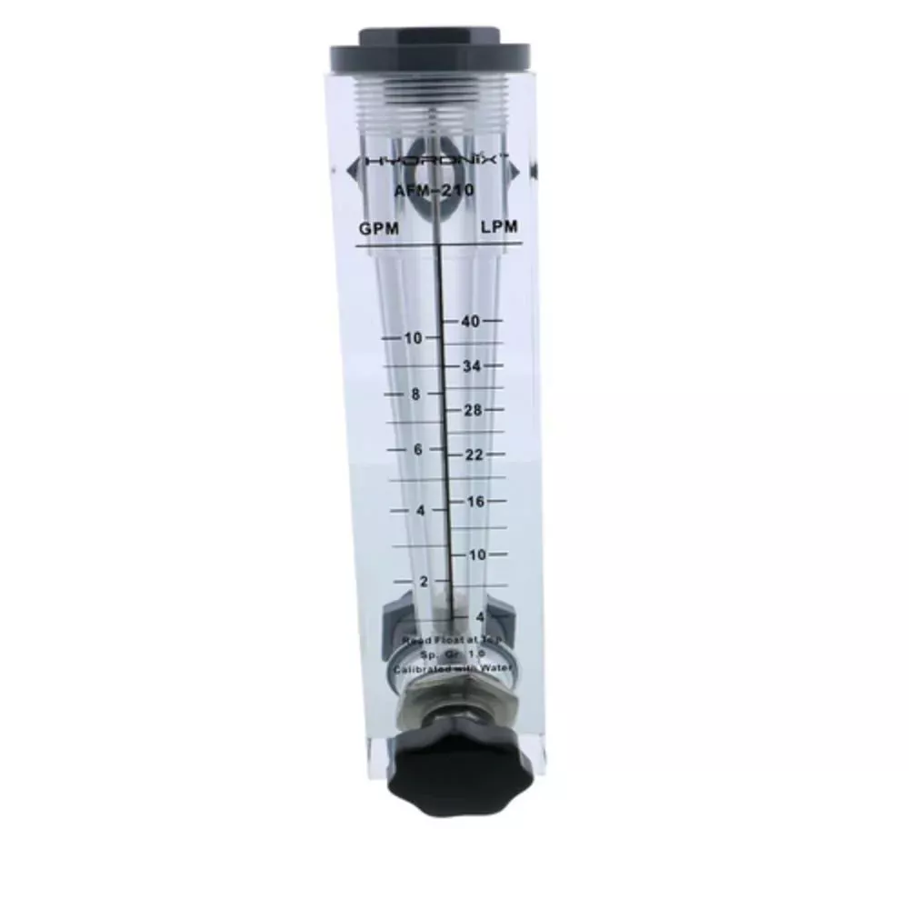 Panel Mount Flowmeter - 10-35 GPM Adjustable 1" MNPT
