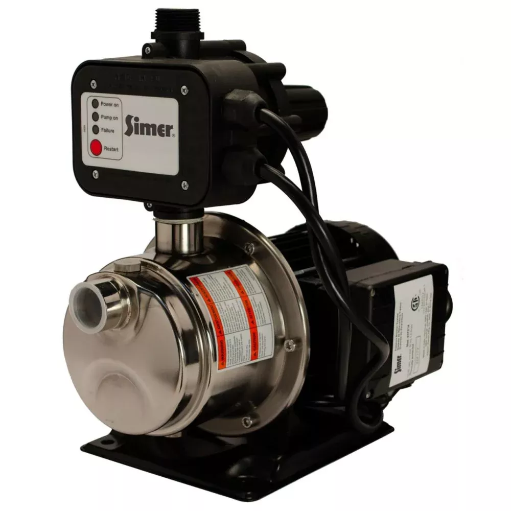 Pentair Simer 4075SS-01 3/4 HP Pressure Booster Pump