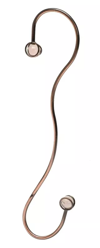 Perky-Pet 85 Hanging Hook, Beaded, Decorative Beaded, Steel, Brushed Copper