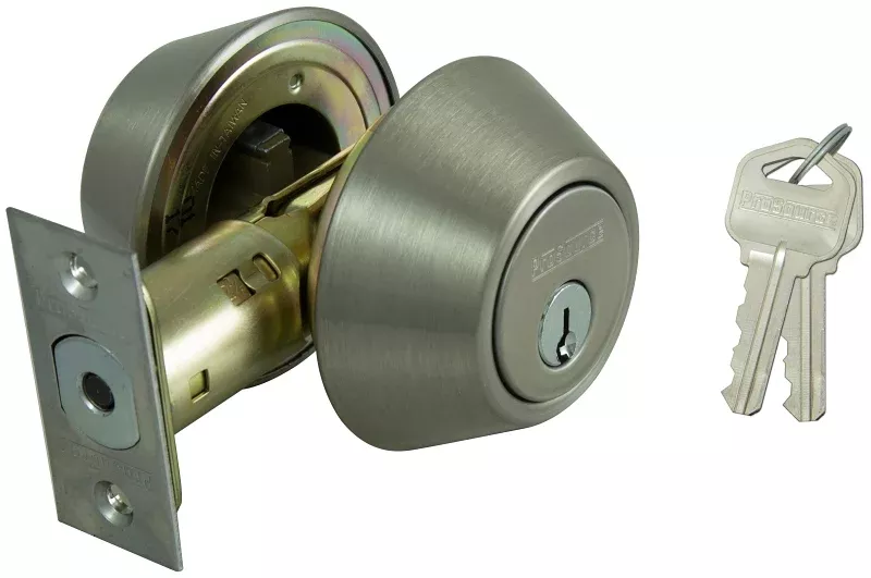 ProSource DBP2V-PS Keypad Lever Set, 3 Grade, Satin Nickel, 2-3/8 to 2-3/4 in Backset, KW1 Keyway, Pack of 3