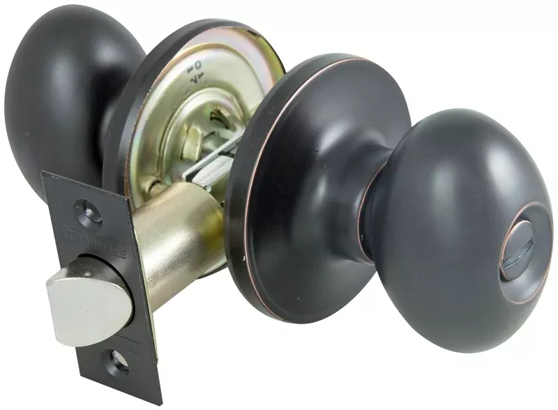 ProSource TYLX710V-PS Privacy Lockset, Tubular Design, Brass