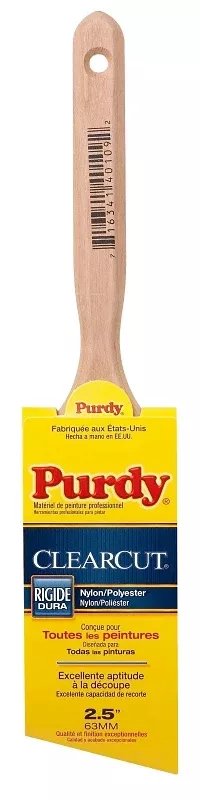 Purdy 152125 Trim Brush, Nylon/Polyester Bristle, Fluted Handle