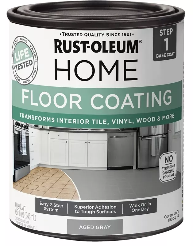 Rust-Oleum Home 365929 Premix Base Coating, Aged Gray, 1 qt