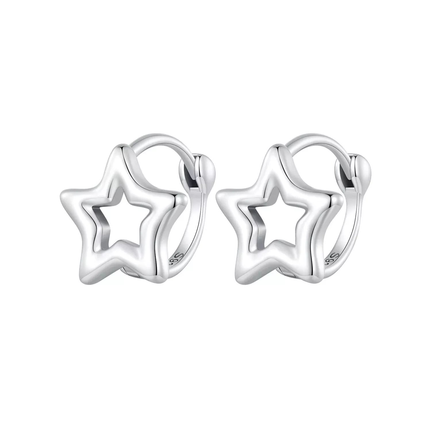 S925 Oxidized Silver 1cm Earrings for Women