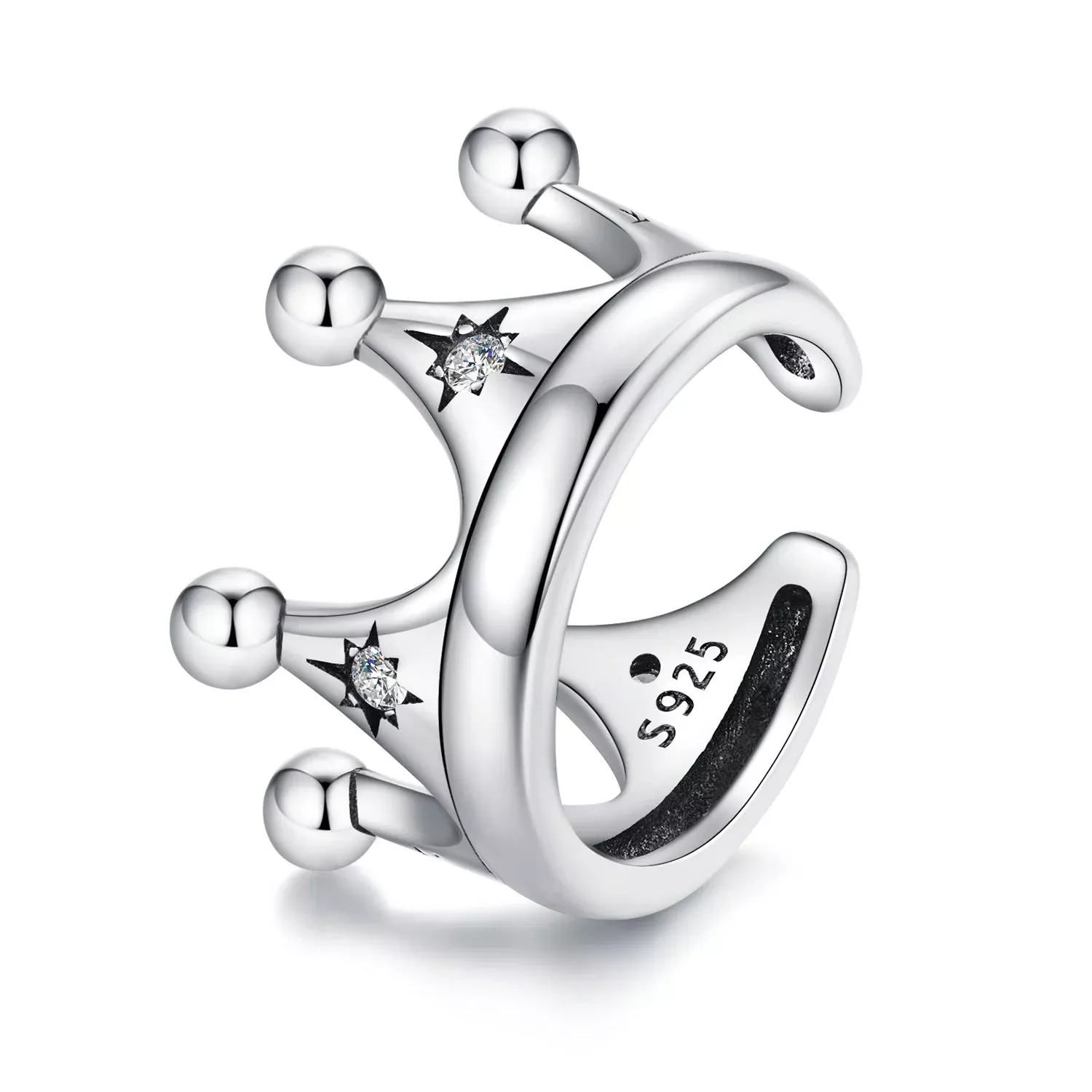 S925 Sterling Silver Earrings with Pavé Setting and CZ