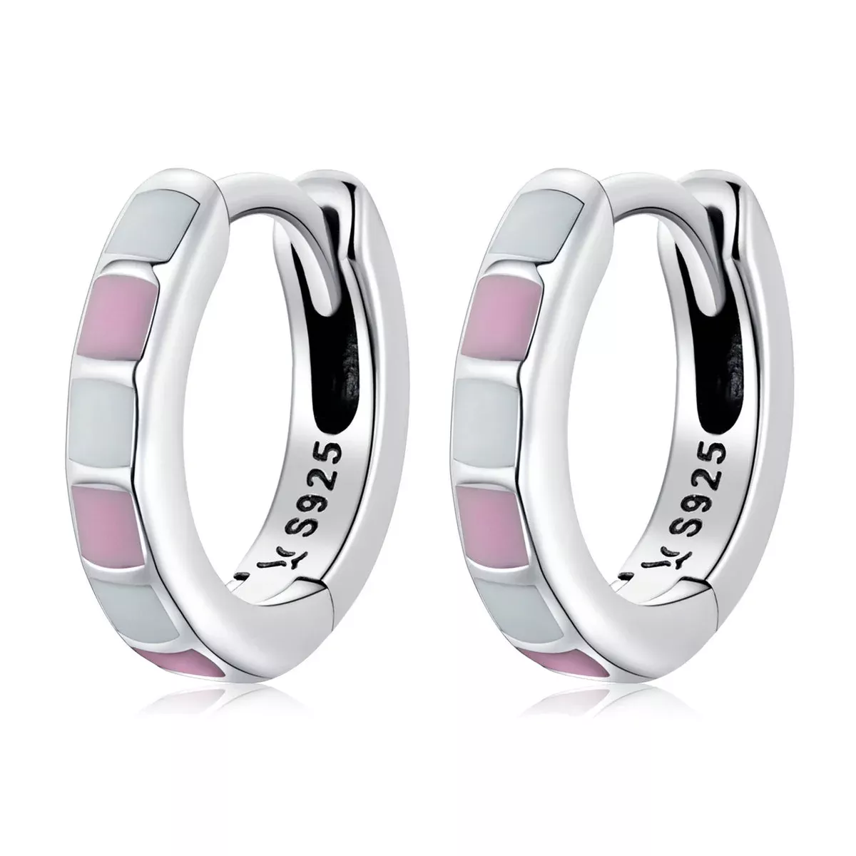S925 Sterling Silver Enamel Oxidized Earrings