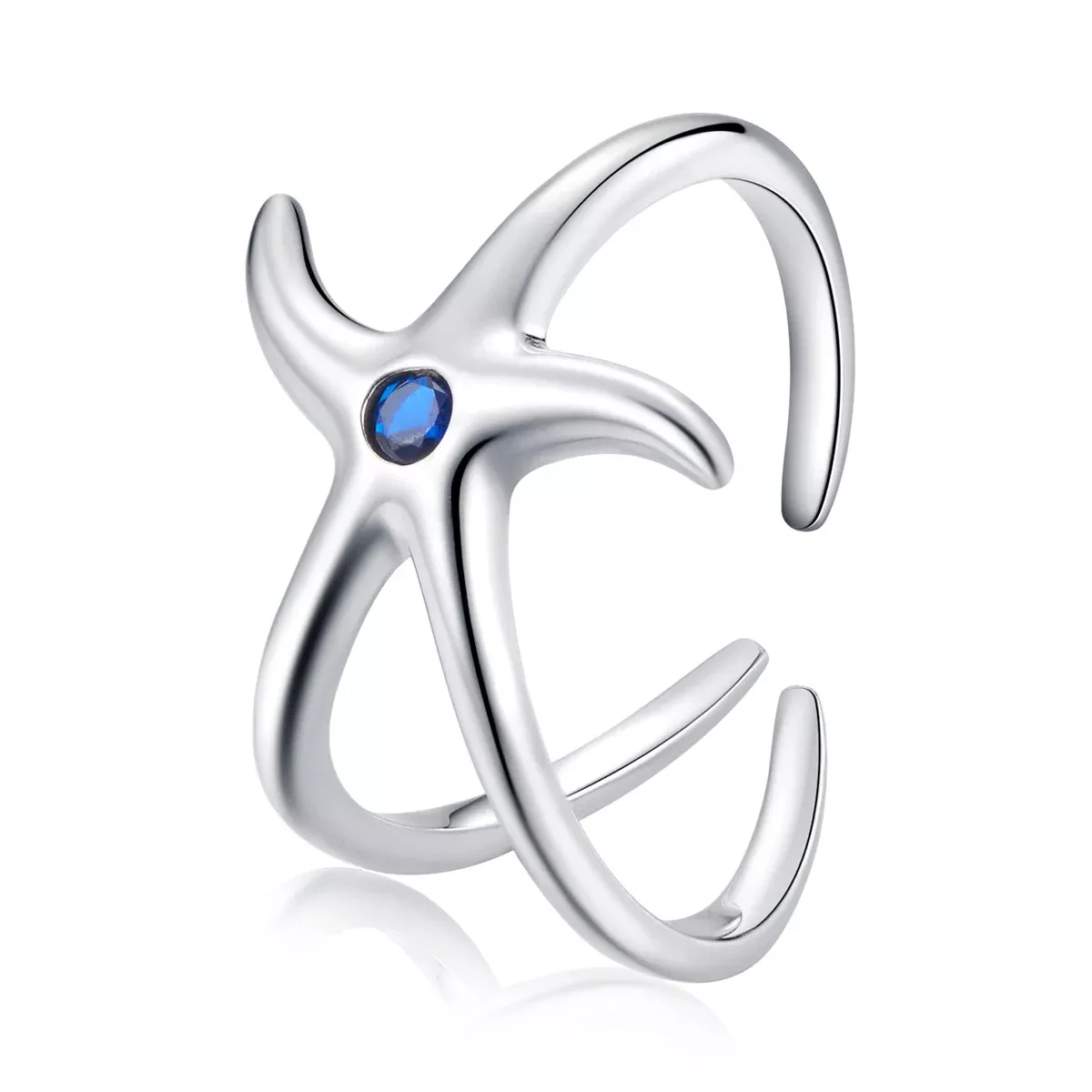 S925 Sterling Silver Oxidized Ring with Pavé Setting and CZ