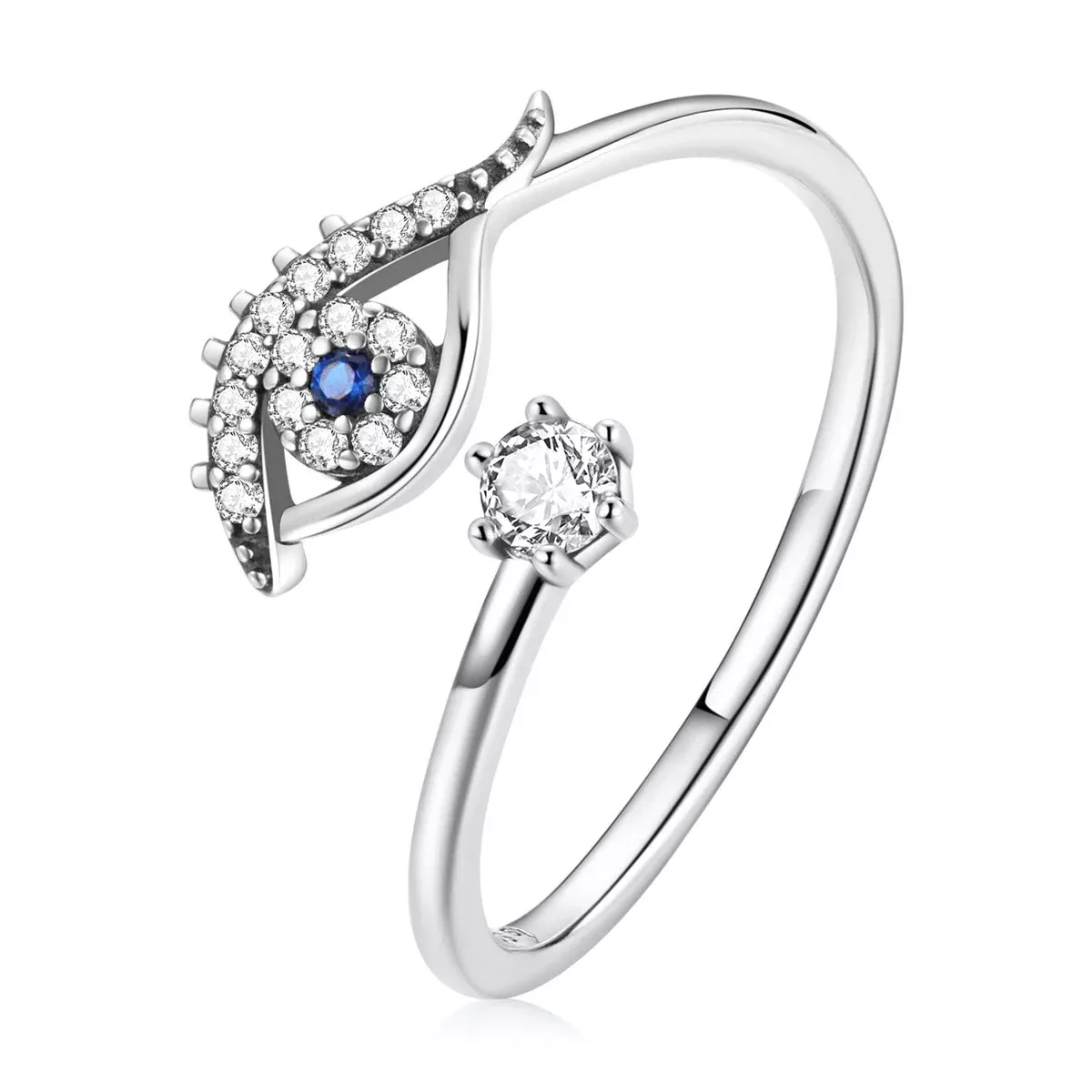 S925 Sterling Silver Pavé Set CZ Oxidized Silver Ring