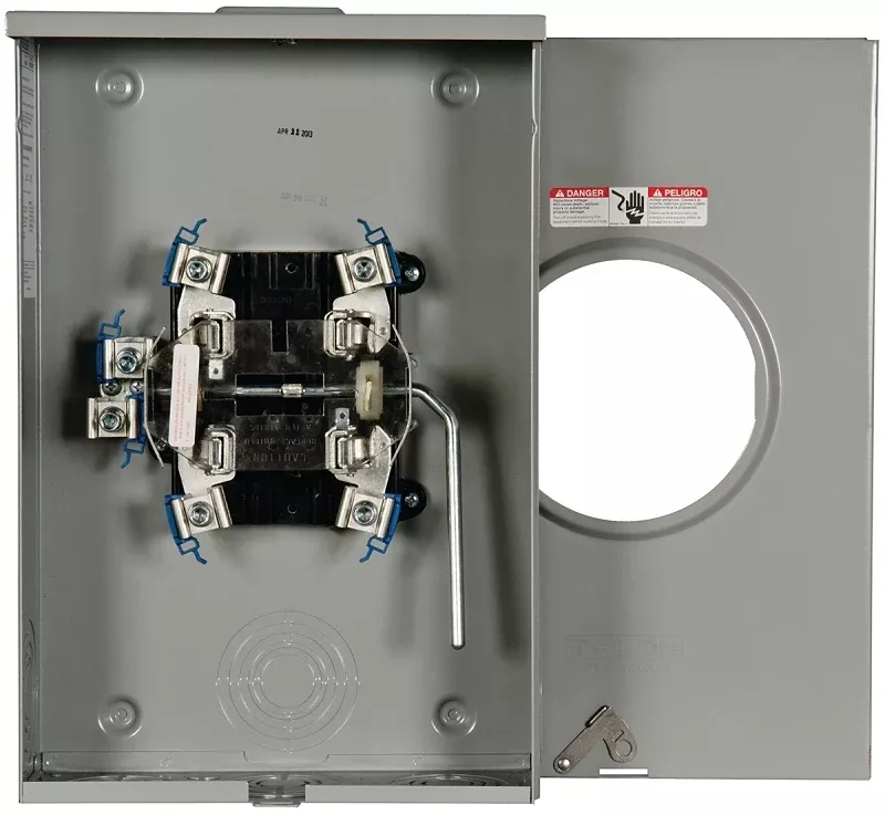Siemens 40405-02MR Meter Socket, 1 -Phase, 200 A, 600 V, 5 -Jaw, Overhead, Underground Cable Entry