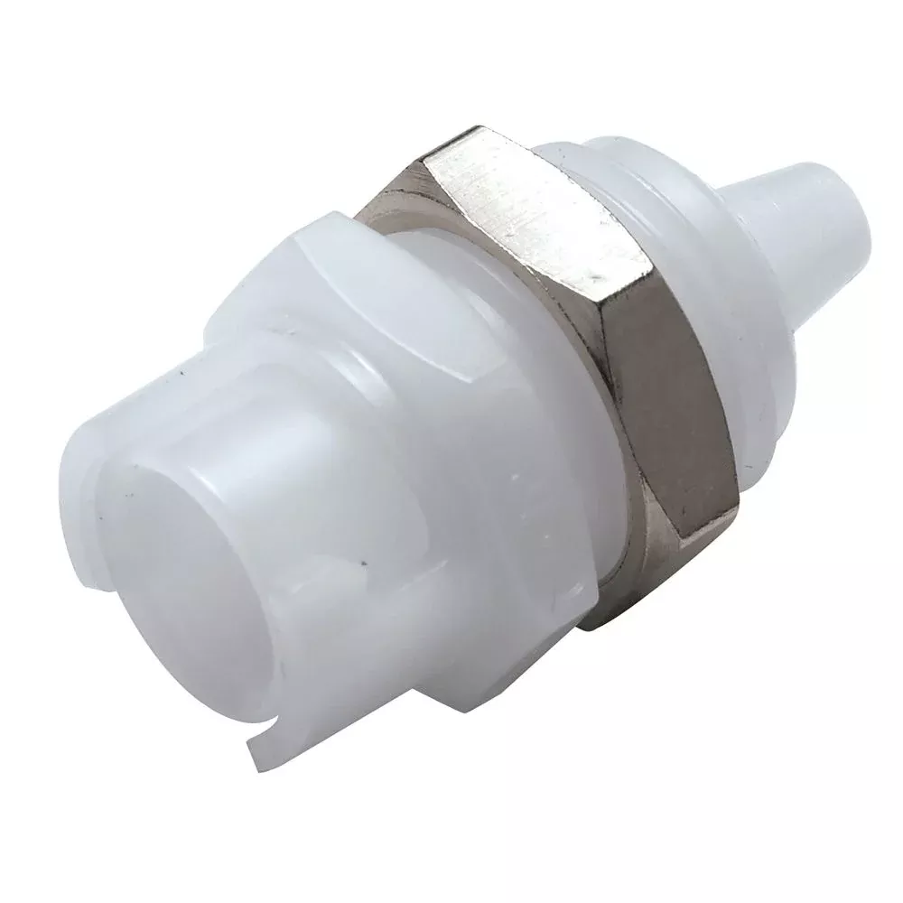 SMFPMD02 Valved Panel Mount Hose Barb Coupling Body 1/8 ID Barb