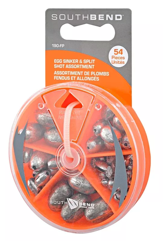 South-Bend 190-FP Egg and Split-Shot Assortment