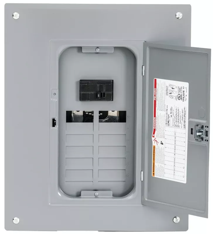 Square D HOM1224M100PC Load Center, 24 -Pole, 100 A, 12 -Space, Plug-On Neutral, NEMA 1 Enclosure