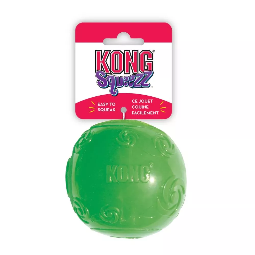 Squeezz Ball Dog Toy With Squeaker, Xl