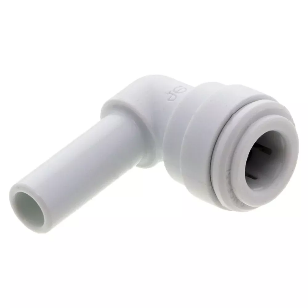 Stem Elbow Connector Acetal (white) - 3/8 Stem x 3/8