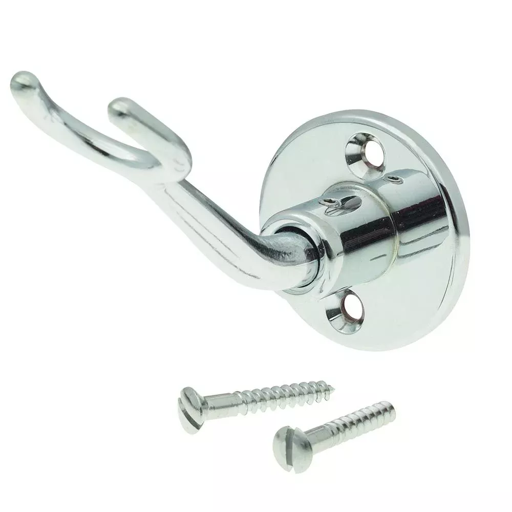 T&S Brass B-0166 Dummy Wall Hook Assy w/ screws, 2" diameter Flange