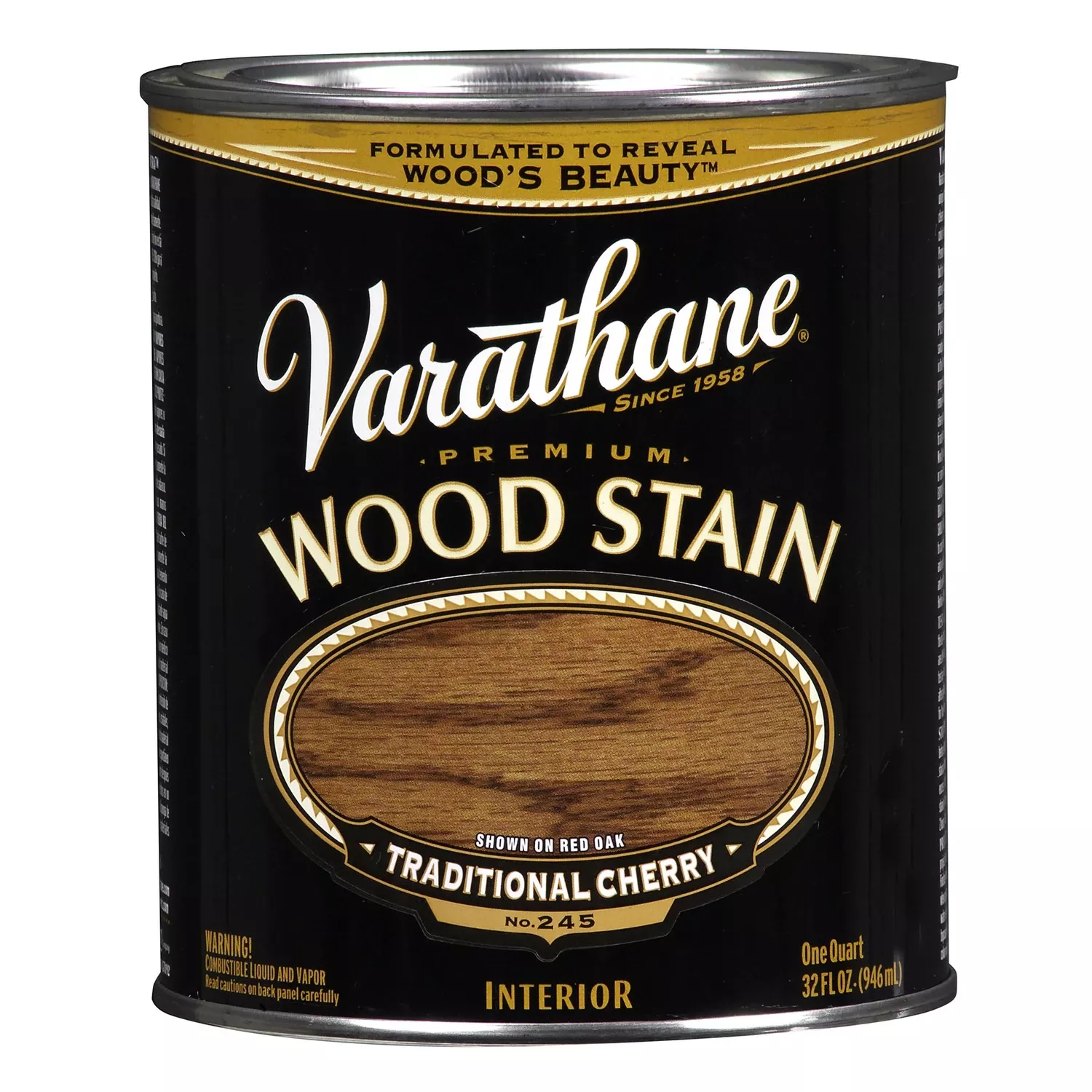 Traditional Cherry Premium Oil-based Interior Wood Stain, Qt.