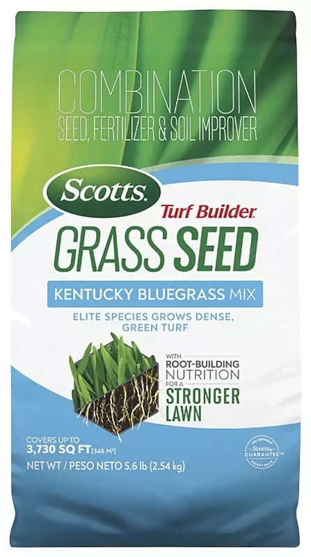 Turf Builder Grass Seed Kentucky Bluegrass Mix, 5.6 Lb., Covers 1240 Sq. Ft.