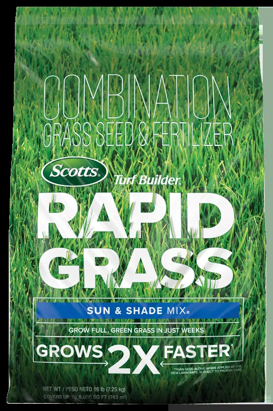 Turf Builder Rapid Grass Sun & Shade Mix, 5.6 Lbs.