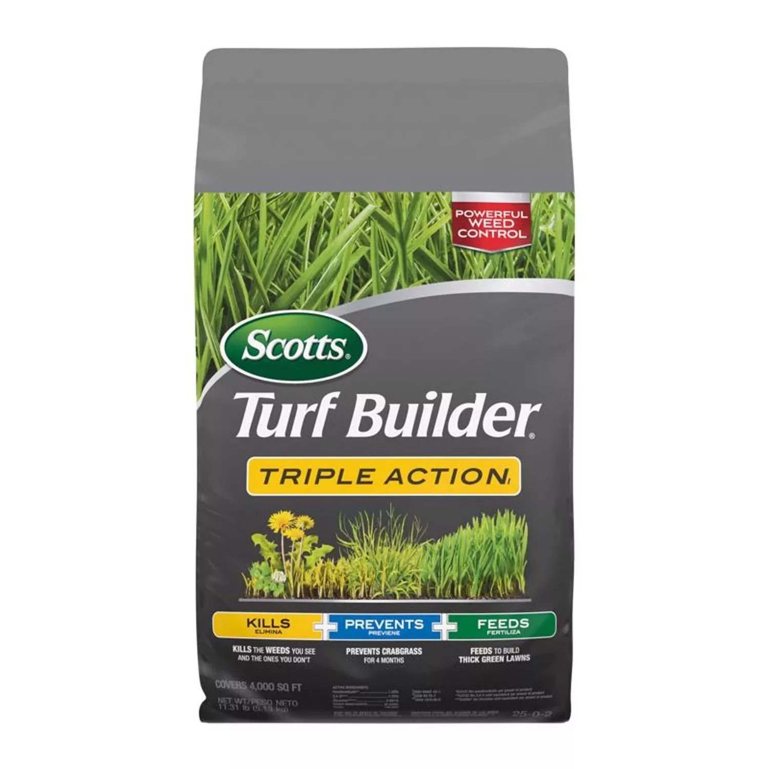 Turf Builder Triple Action Fertilizer, Covers 4,000-sq. Ft.