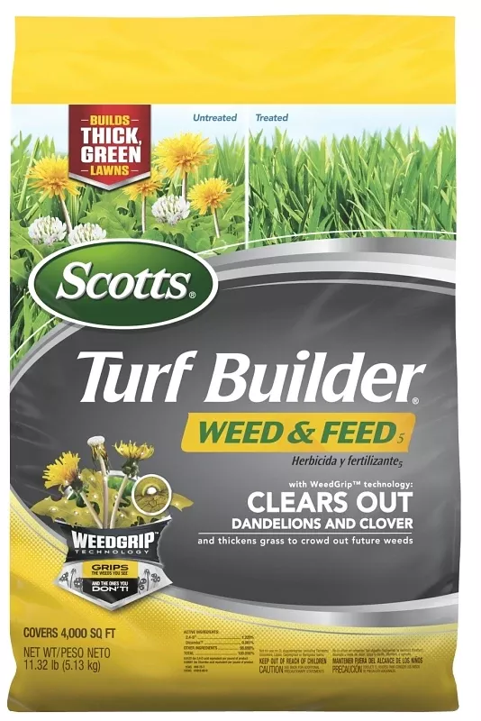 Turf Builder Weed & Feed, 28-0-3 Formula, Covers 4,000 Sq. Ft.