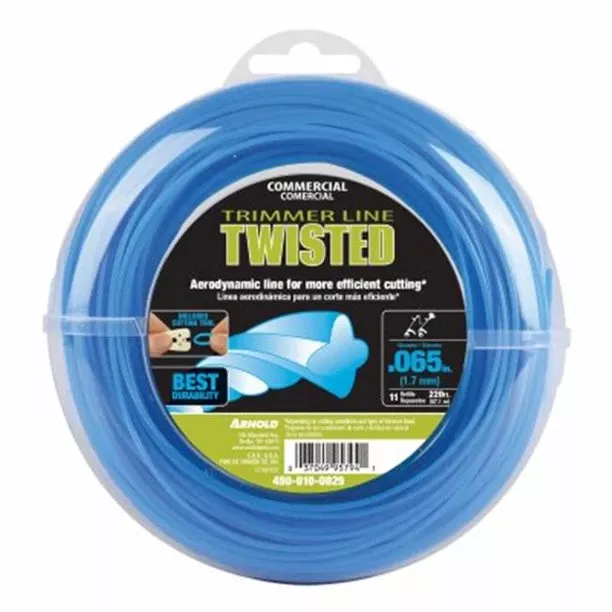 Twisted String Grass Trimmer Line, Blue, .065 In. Dia. X 220 Ft.