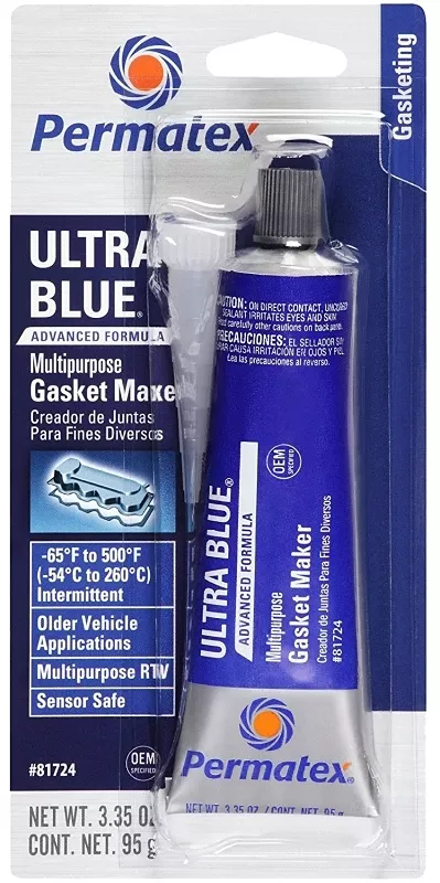 Ultra Blue Rtv Silicone Gasket Maker, 3 Oz.