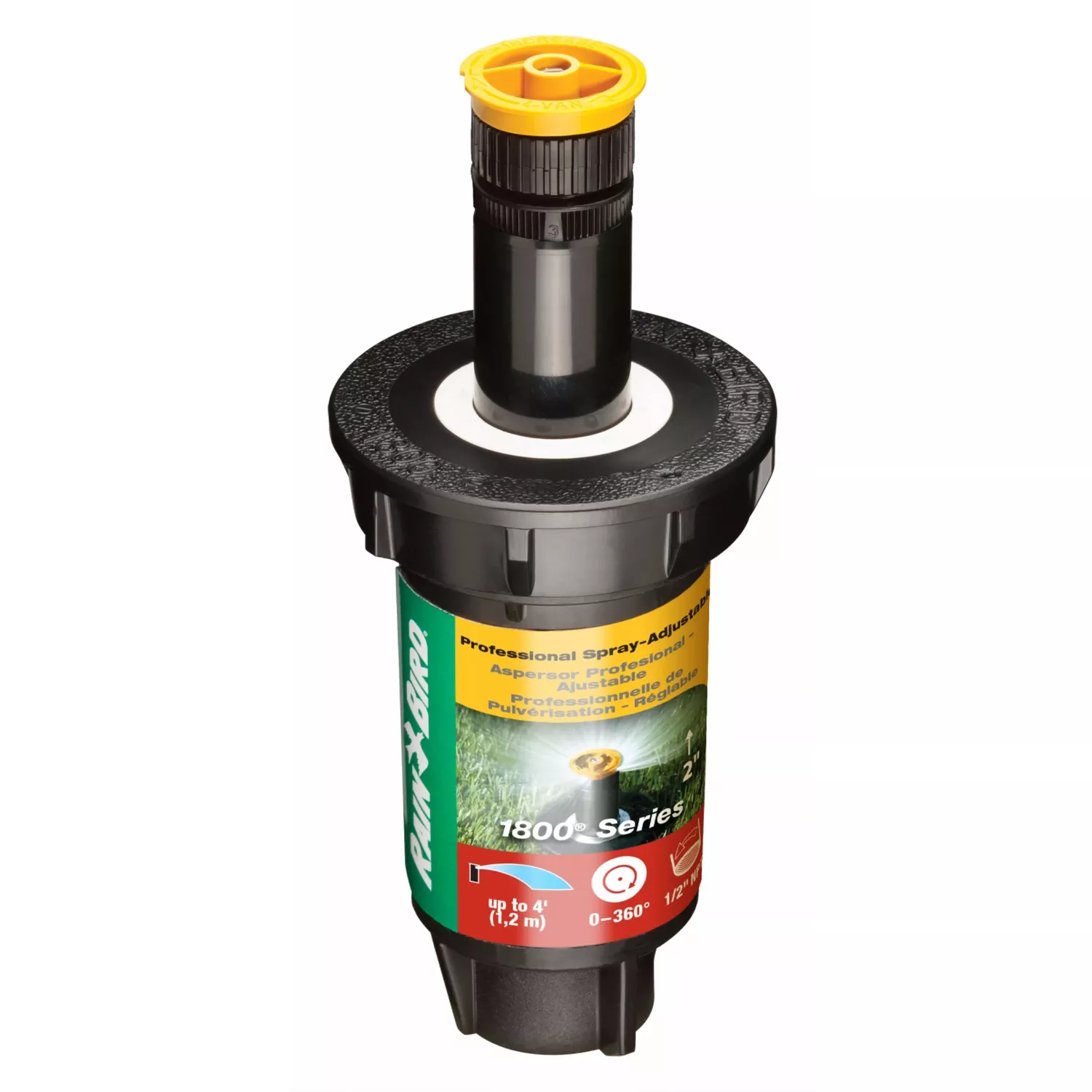 Underground Sprinkler Head, Adjustable Pattern, 2-in. Pop Up, 4-ft. Spray