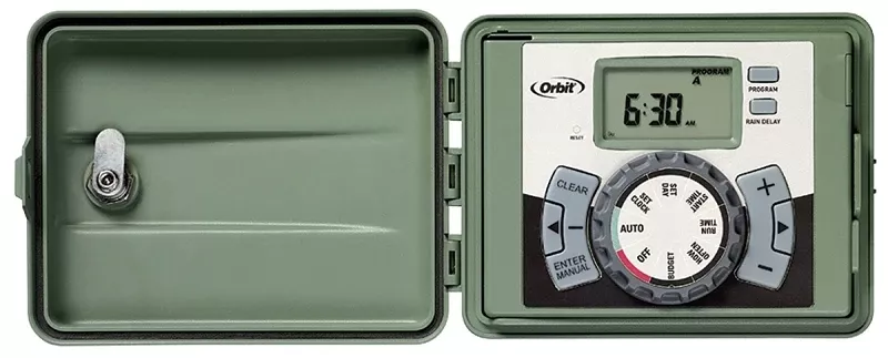 Underground Sprinkler Timer, Indoor/outdoor, 6-station