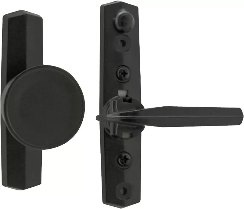 Universal Tulip Knob Door Latch, Black