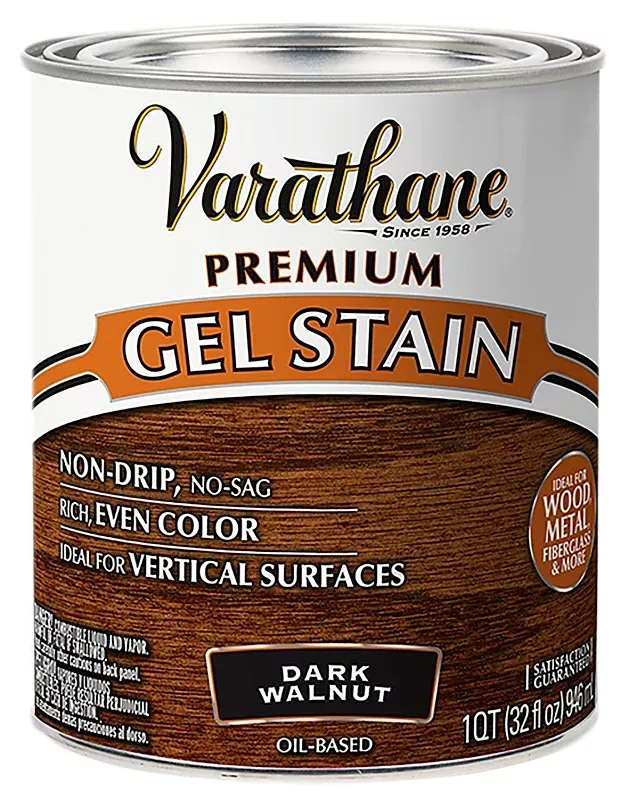 Varathane 358301 Gel Stain, Dark Walnut, Liquid, 1 qt