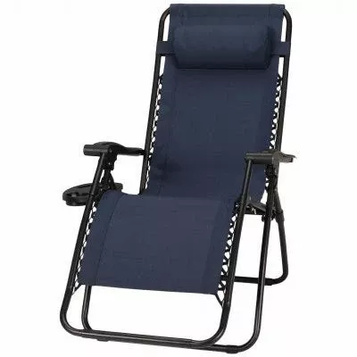 Verona Zero Gravity Chair, E-coated Steel Frame, Navy
