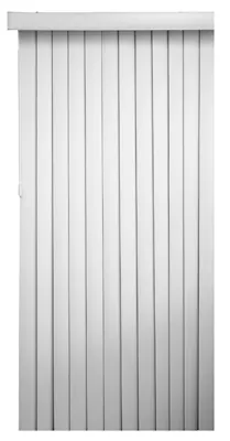 Vertical Blinds, White Pvc, 3-1/2 X 78 X 84-inch